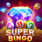 Super Bingo hot game cover with bingo balls and cards